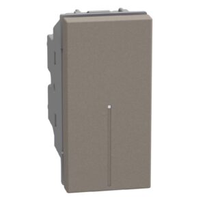 BTICINO - LightN poussoir Ax. NO 10A 1 mod - stone - YG4055A