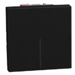 BTICINO - LightN poussoir NO 10A 2 mod - noir - YD4005M2A
