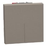 BTICINO - LightN poussoir NO 10A 2 mod - stone - YG4005M2A