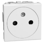 BTICINO - LightN prise 2P+T affleur. 2 mod - blanc - YW4142AF
