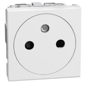 BTICINO - LightN prise 2P+T affleur. 2 mod - blanc - YW4142AF