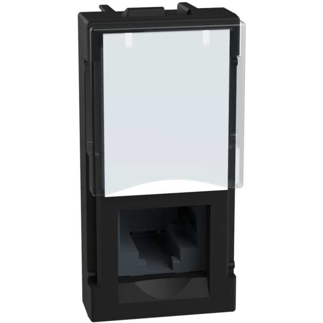 BTICINO - LightN prise RJ45-STP-cat6A 1 mod - noir - YD4279C6AS BTICINO - LightN prise RJ45-STP-cat6A 1 mod - noir - YD4279C6AS