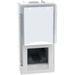 BTICINO - LightN prise RJ45-UTP-cat5e 1 mod - blanc - YW4279C5E