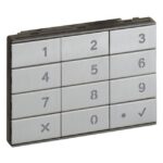 BTICINO - Linea 5000 - Clavier codé ALUMINIUM - 345500
