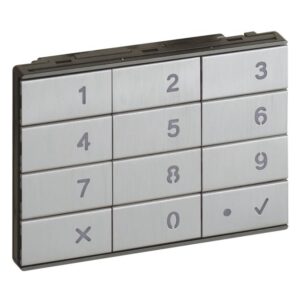 BTICINO - Linea 5000 - Clavier codé ALUMINIUM - 345500