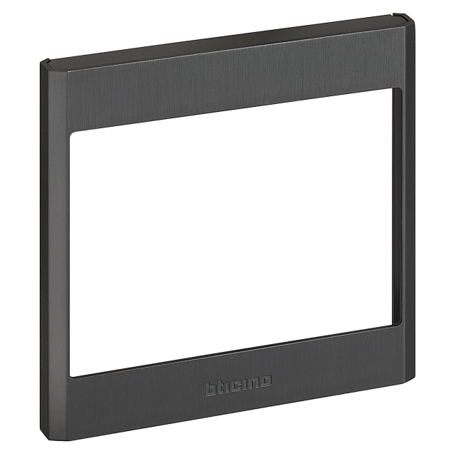BTICINO Linea 5000 plaque frontale nickel Plaque frontale nickel 1 module avec ouverture rectangulaire pour appareillage Linea 5000