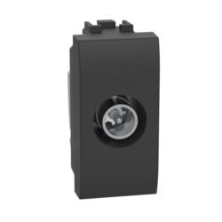 Détails visibles de Prise TV coaxiale Telenet anthracite Living Light pour Prises coaxiales / TV