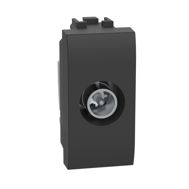 BTICINO - Living Light prise TV simple coax agréée Telenet - 1 module - anthracite - L4202DN BTICINO - Living Light prise TV simple coax agréée Telenet - 1 module - anthracite - L4202DN