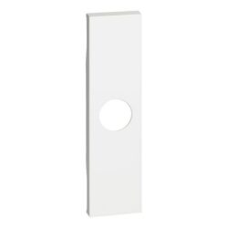Enjoliveur prise TV blanc 1 module KW08, configuration visible