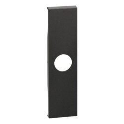 Enjoliveur prise TV noir 1 module KG08, configuration visible