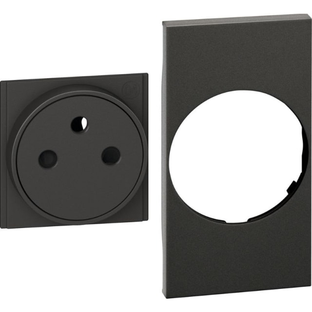 BTICINO - Living Now enjo prise affleurante 2P+T noir 2 modules pour prise de courant - KG55F BTICINO - Living Now enjo prise affleurante 2P+T noir 2 modules pour prise de courant - KG55F