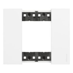 BTICINO - Living Now plaque 2 modules blanc pour support réf K4702 - KA4802KW