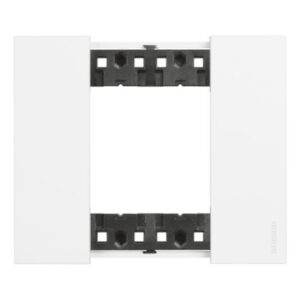 BTICINO - Living Now plaque 2 modules blanc pour support réf K4702 - KA4802KW
