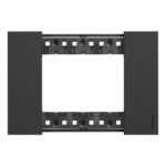 BTICINO - Living Now plaque 3 modules noir pour support réf K4703 - KA4803KG
