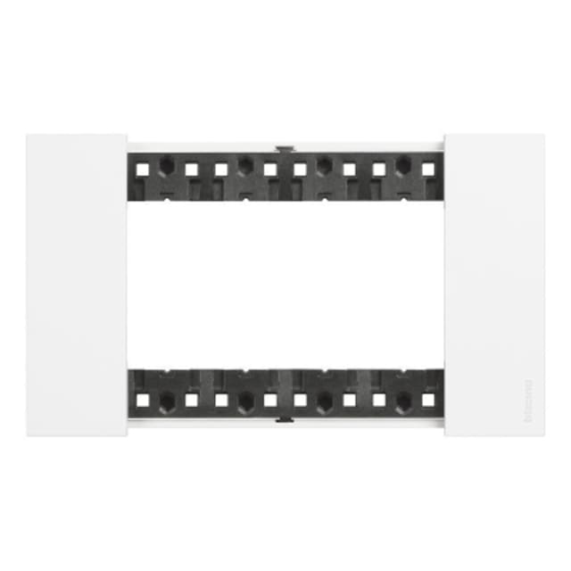 BTICINO - Living Now plaque 4 modules blanc pour support réf K4704 - KA4804KW BTICINO - Living Now plaque 4 modules blanc pour support réf K4704 - KA4804KW
