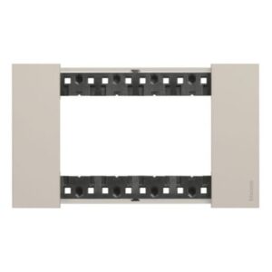 BTICINO - Living Now plaque 4 modules sable pour support réf K4704 - KA4804KM