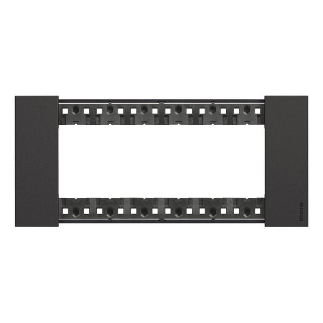 BTICINO - Living Now plaque 6 modules noir pour support réf K4706 - KA4806KG BTICINO - Living Now plaque 6 modules noir pour support réf K4706 - KA4806KG