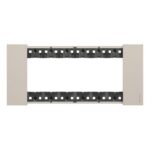 BTICINO - Living Now plaque 6 modules sable pour support réf K4706 - KA4806KM