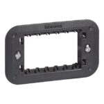 BTICINO - Living Now support à vis 3 modules avec coque de protection - K4703