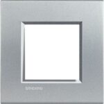 BTICINO - LivingLight - Plaque rectangulaire 2 modules Tech - LNA4802TE