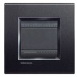 BTICINO - LivingLight - Plaque rectangulaire 2 modules anthracite - LNA4802AR