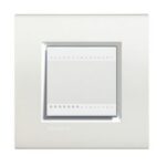 BTICINO - LivingLight - Plaque rectangulaire 2 modules blanc - LNA4802BI