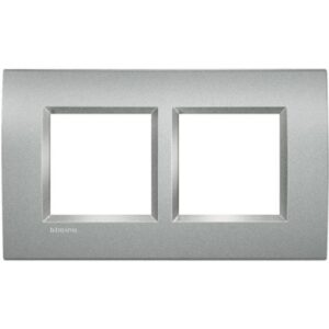 BTICINO - LivingLight - Plaque rectangulaire 2x2 modules 57mm Tech - LNA4832M2TE