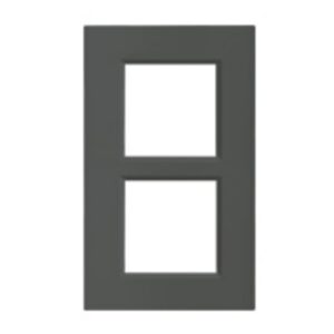 BTICINO - LivingLight - Plaque rectangulaire 2x2 modules 57mm anthracite - LNA4832M2AR