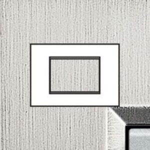 BTICINO - LivingLight - Plaque rectangulaire 3 modules acier brossé - LNA4803ACS
