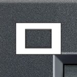 BTICINO - LivingLight - Plaque rectangulaire 3 modules anthracite - LNA4803AR