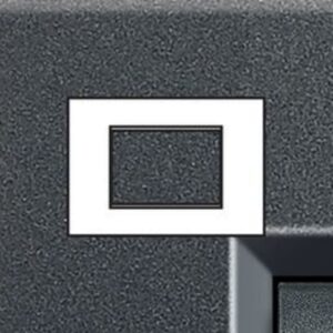 BTICINO - LivingLight - Plaque rectangulaire 3 modules anthracite - LNA4803AR