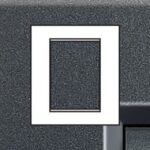 BTICINO - LivingLight - Plaque rectangulaire 3+3 modules anthracite - LNA4826AR