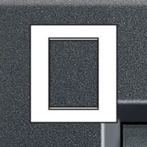 BTICINO - LivingLight - Plaque rectangulaire 3+3 modules anthracite - LNA4826AR