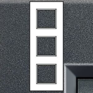 BTICINO - LivingLight - Plaque rectangulaire 3x2 modules 71mm anthracite - LNA4802M3AR