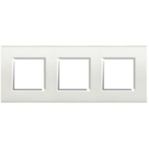 BTICINO - LivingLight - Plaque rectangulaire 3x2 modules 71mm blanc - LNA4802M3BI