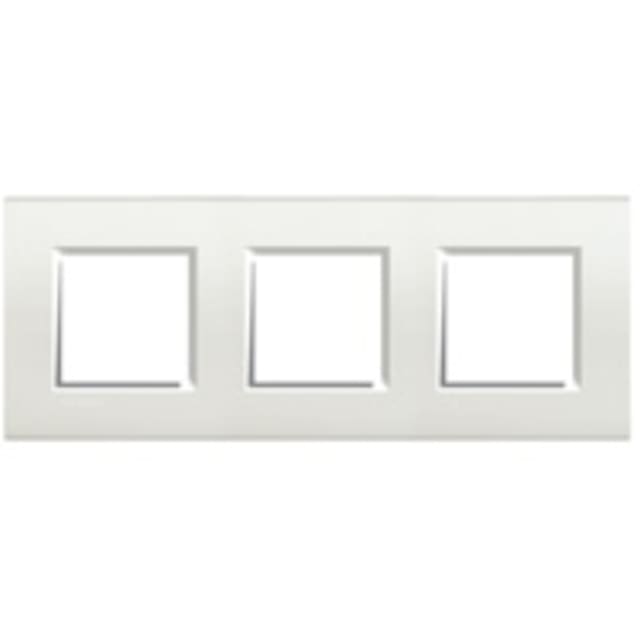 BTICINO - LivingLight - Plaque rectangulaire 3x2 modules 71mm blanc - LNA4802M3BI BTICINO - LivingLight - Plaque rectangulaire 3x2 modules 71mm blanc - LNA4802M3BI