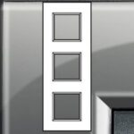BTICINO - LivingLight - Plaque rectangulaire 3x2 modules 71mm london fog - LNA4802M3KF