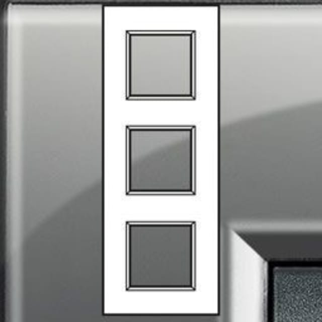 BTICINO - LivingLight - Plaque rectangulaire 3x2 modules 71mm london fog - LNA4802M3KF BTICINO - LivingLight - Plaque rectangulaire 3x2 modules 71mm london fog - LNA4802M3KF