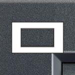 BTICINO - LivingLight - Plaque rectangulaire 4 modules anthracite - LNA4804AR