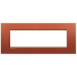 BTICINO - LivingLight - Plaque rectangulaire 7 modules brique - LNA4807RK