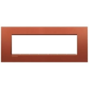 BTICINO - LivingLight - Plaque rectangulaire 7 modules brique - LNA4807RK