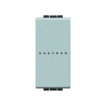 BTICINO - LivingLight - Poussoir axial 1P NO 10A 250V 1 module bornes auto Tech - NT4055A