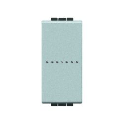 BTICINO - LivingLight - Poussoir axial 1P NO 10A 250V 1 module bornes auto Tech - NT4055A