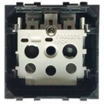 BTICINO - LivingLight - Prise 2P+T 16A 250V 2 modules bornes auto sans enjoliveur - LN4142AN