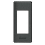BTICINO - LivingLight - Support plaque profilé 1 module anthracite - LND4811AR