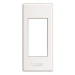 BTICINO - LivingLight - Support plaque profilé 1 module blanc - LND4811BI