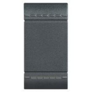 BTICINO - LivingLight - Touche éclairage 1 fonction 1 module anthracite - L4915N