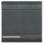 BTICINO - LivingLight - Touche éclairage 1 fonction 2 modules anthracite - L4915M2N