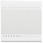 BTICINO - LivingLight - Touche éclairage 1 fonction 2 modules blanc - N4915M2N