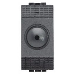 BTICINO - LivingLight - Variateur rotatif 60-500VA résistif 2 modules anthracite - L4402N